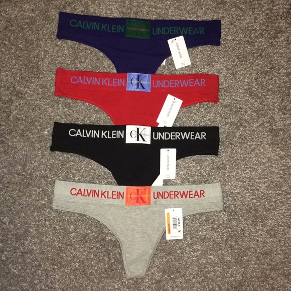 calvin klein monogram thong